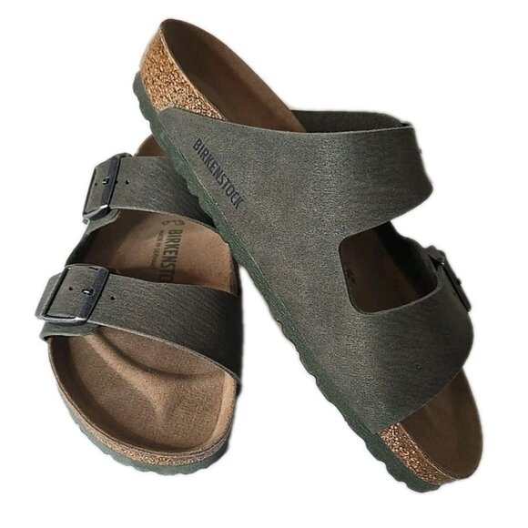 Birkenstock NWOB Arizona BS Green Natural Cork Footbed Size 8.5 Mens - Picture 1 of 6